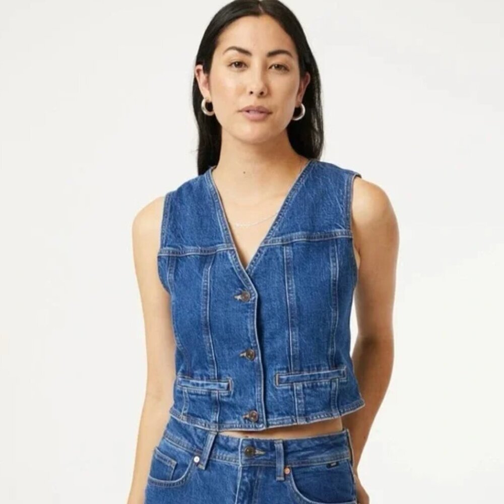 NWT Mavi Merlin Denim Vest
